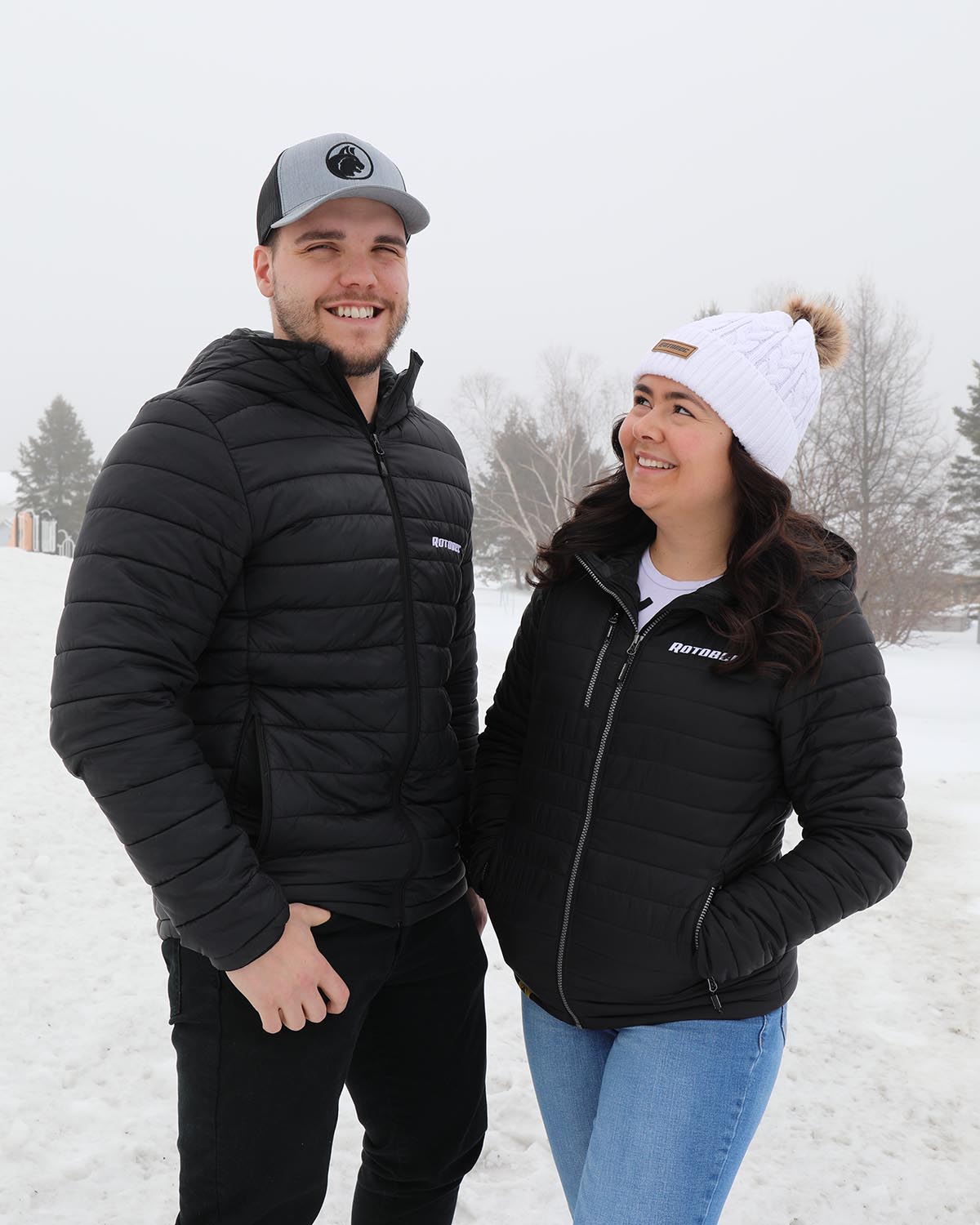 Veste thermique Gravity pour hommes en noir/charbon - AFP-1 – Image 2