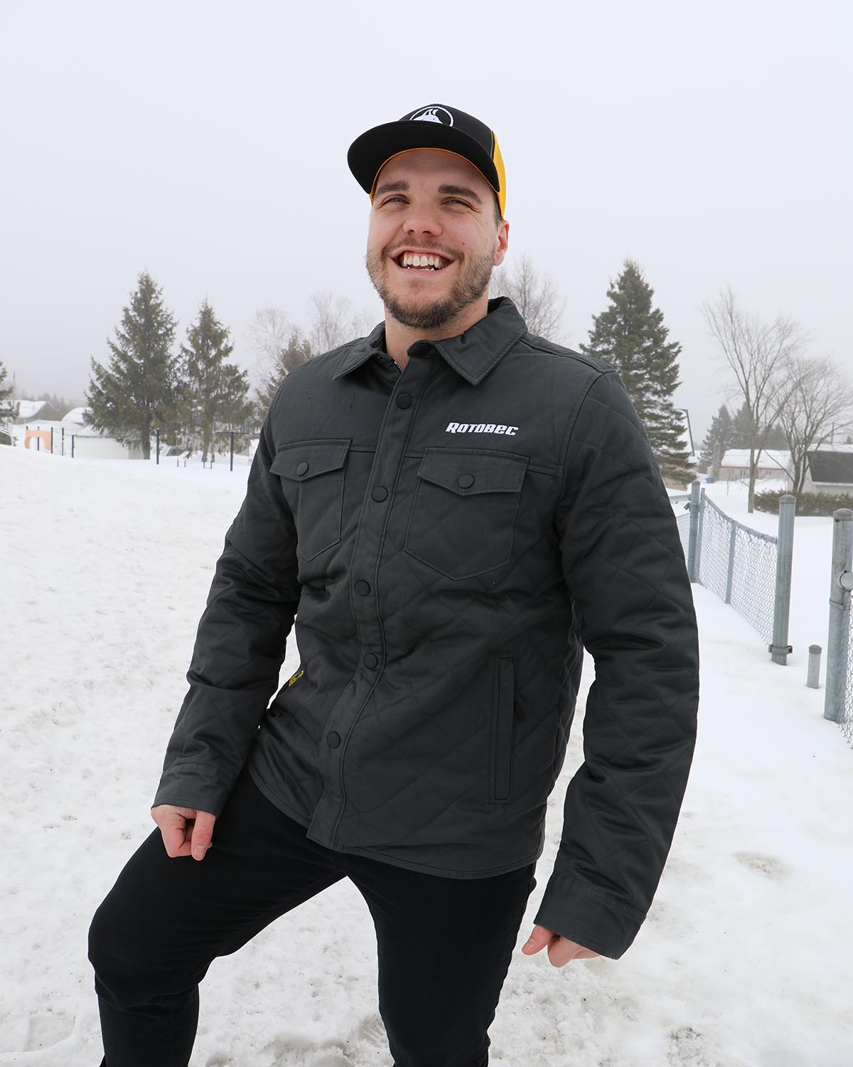 Veste matelassée Bushwick pour hommes en graphite - BXQ-1 – Image 2