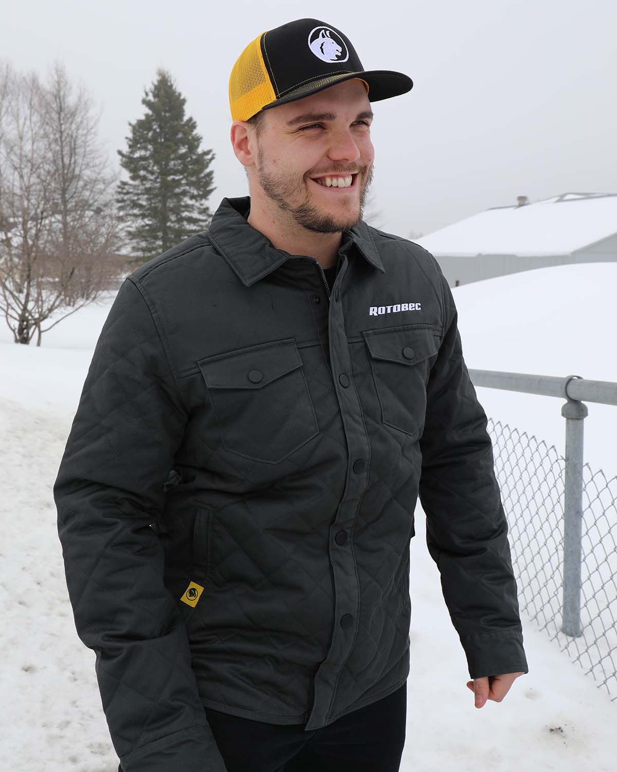 Veste matelassée Bushwick pour hommes en graphite - BXQ-1 – Image 3