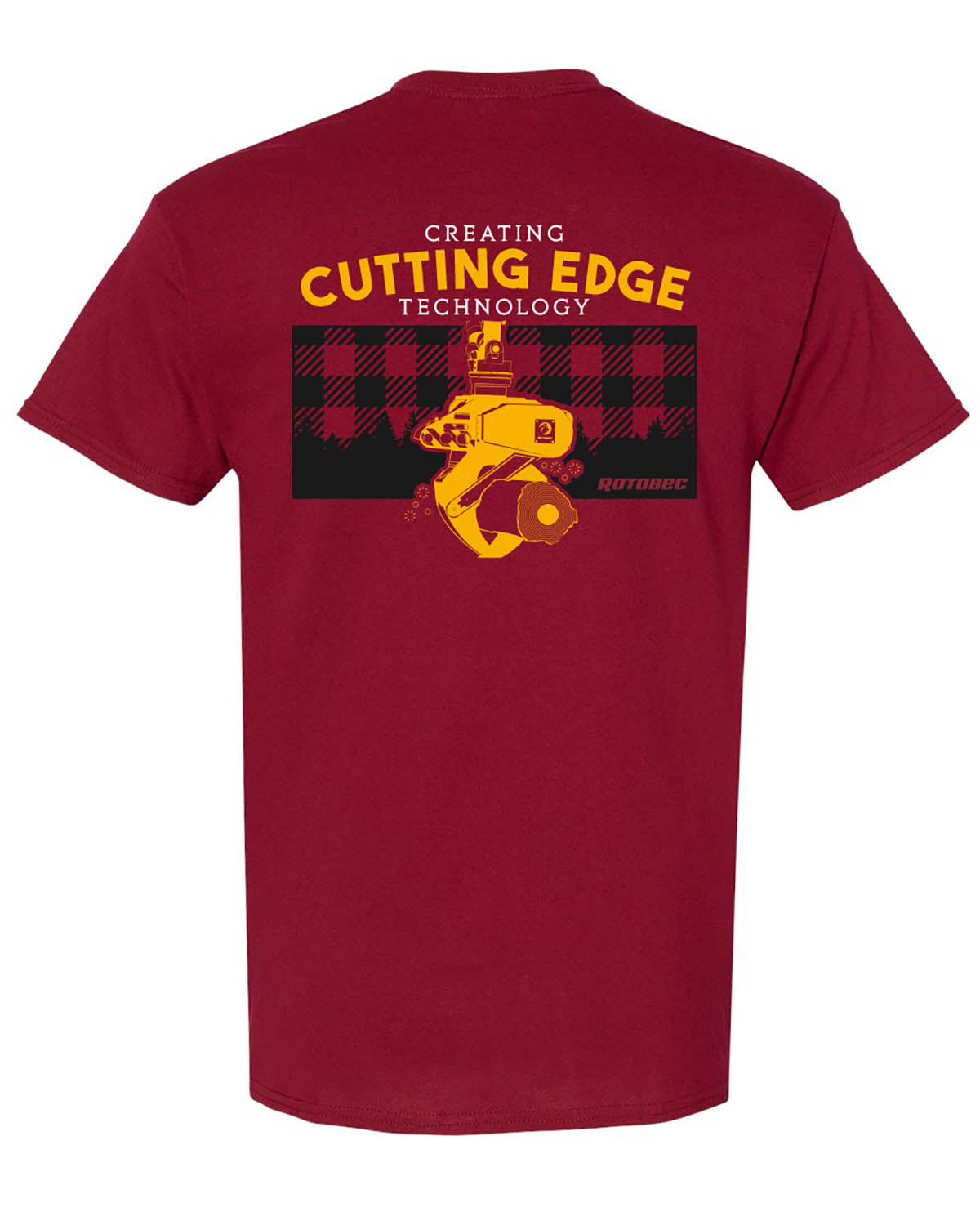 Gildan 5000 T-shirt in Garnet – back